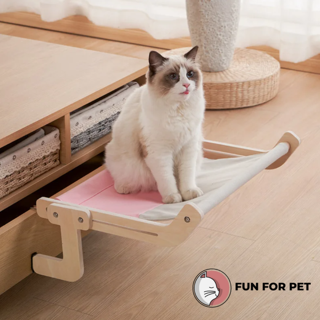 Wooden Cat Window Hammock Bed - FunForPet ™