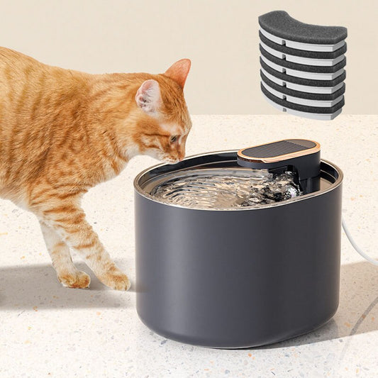 3L Automatic Ultra Silent Cat Water Fountain with LED Light USB