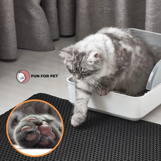 FunForPet ™ - Pet Cat Litter Mat Waterproof Double Layer